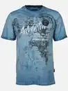 Bild 1 von Herren Shirt mit Frontprint Blau