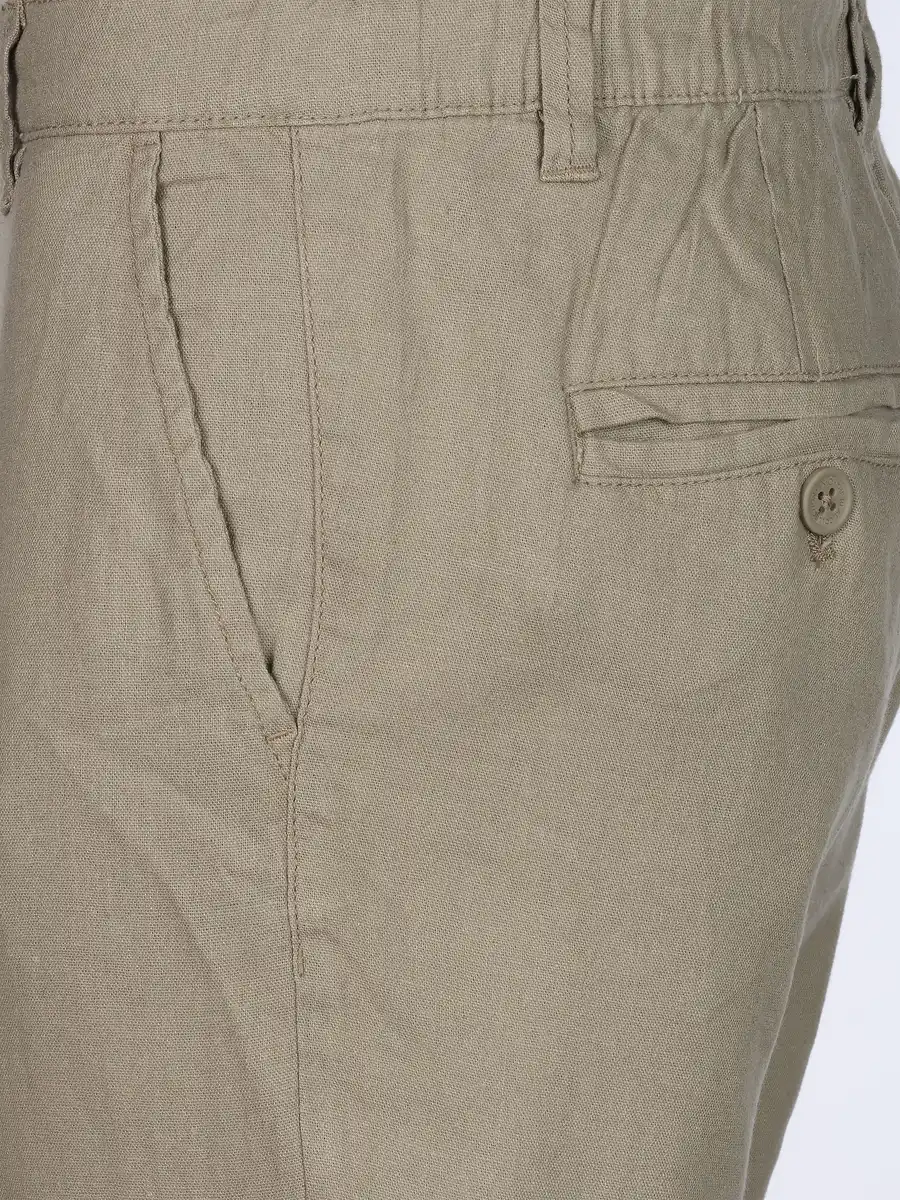 Bild 4 von Herren Freizeithose mit Leinenanteil Braun