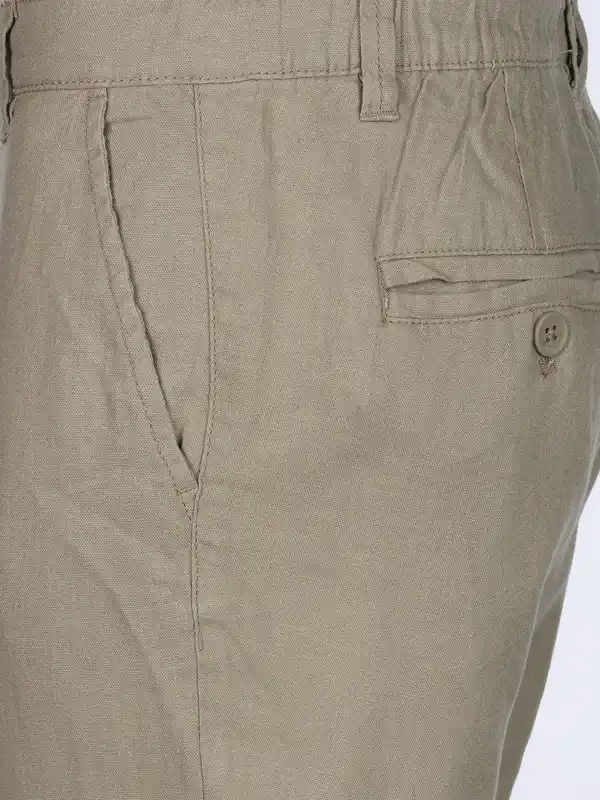 Bild 4 von Herren Freizeithose mit Leinenanteil Braun