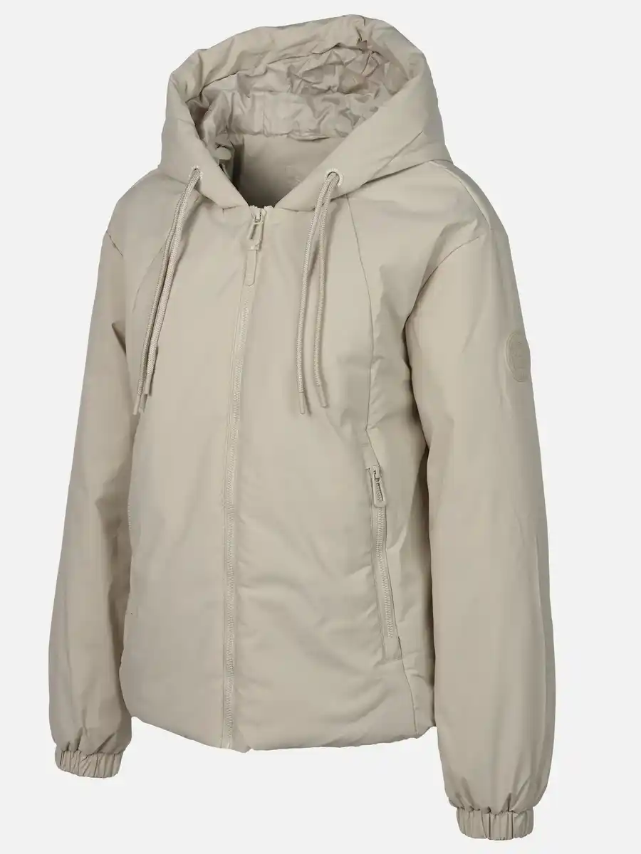 Bild 3 von Damen Jacke mit Kapuze Beige