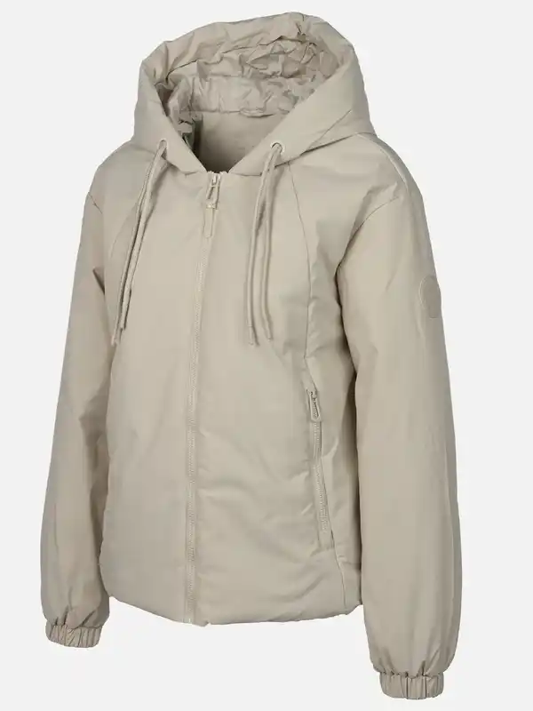 Bild 3 von Damen Jacke mit Kapuze Beige