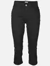 Bild 1 von Damen Capri Hose in Slim Fit Schwarz