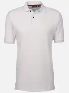 Herren Poloshirt mit Struktur Weiß