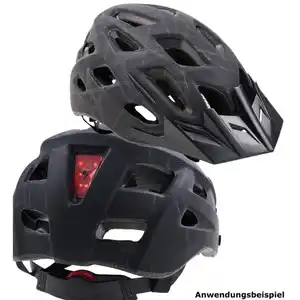 Fahrradhelm mit Rücklicht Größe M (55–58 cm)