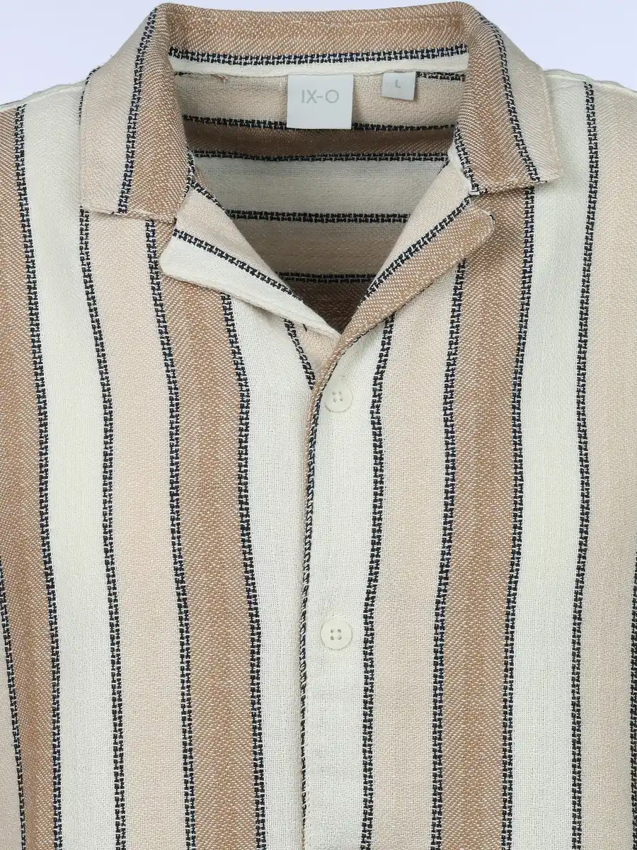 Bild 3 von Herren Freizeithemd mit Streifen Beige