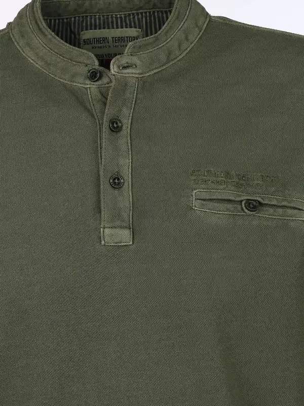 Bild 3 von Herren Henleyshirt mit Stickerei Grün