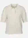 Bild 1 von Damen Kurzpullover mit Polokragen Weiß