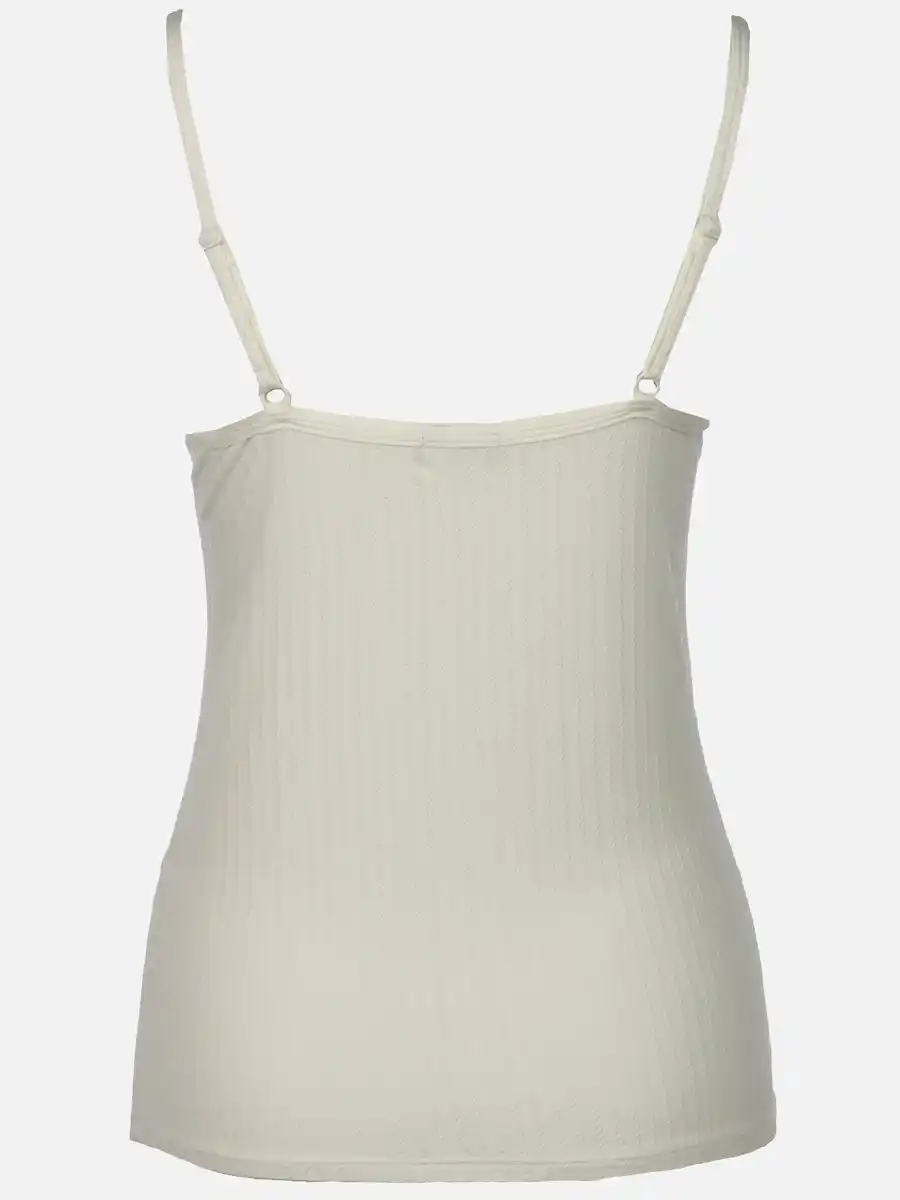Bild 2 von Damen Unterhemd mit Spaghettiträgern Weiß