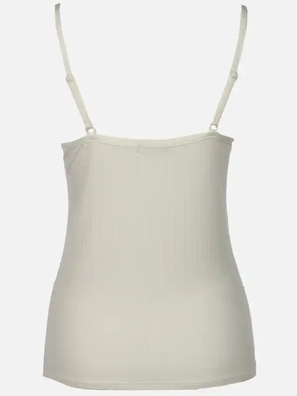 Bild 2 von Damen Unterhemd mit Spaghettiträgern Weiß