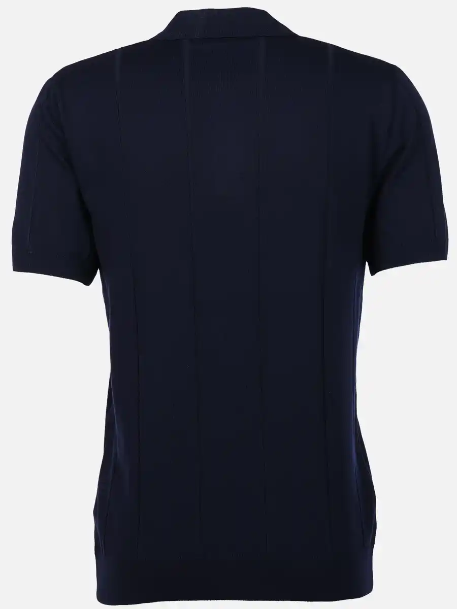 Bild 2 von Herren Poloshirt mit dezenter Struktur Blau