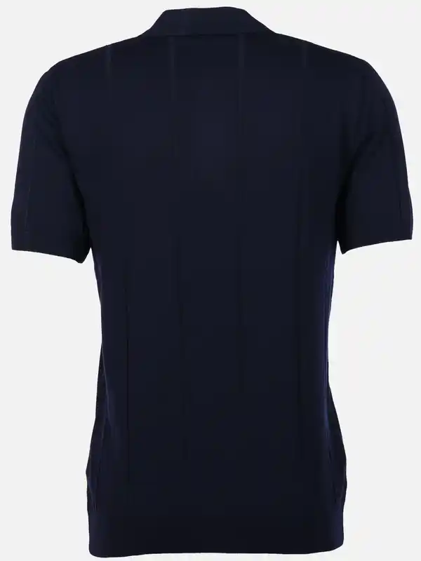 Bild 2 von Herren Poloshirt mit dezenter Struktur Blau