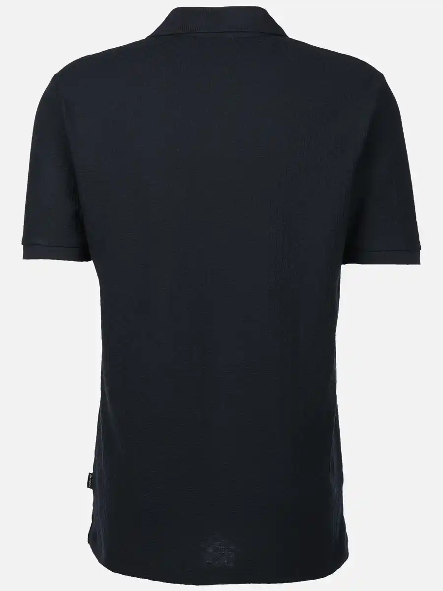 Bild 2 von Herren Poloshirt mit Struktur Blau