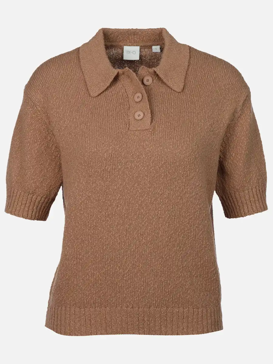 Bild 1 von Damen Kurzpullover mit Polokragen Braun