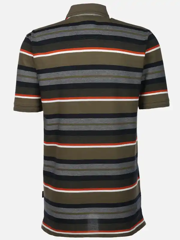 Bild 2 von Herren Poloshirt im Streifenlook Oliv