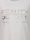 Bild 3 von Damen Shirt mit Glitzerprint und Glitzersteinchen Weiß