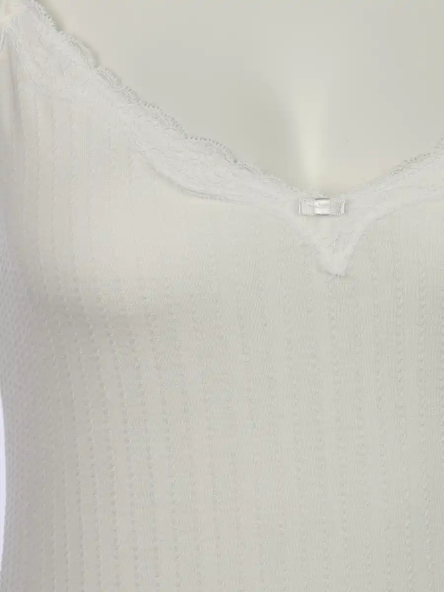 Bild 3 von Damen Unterhemd mit Spaghettiträgern Weiß