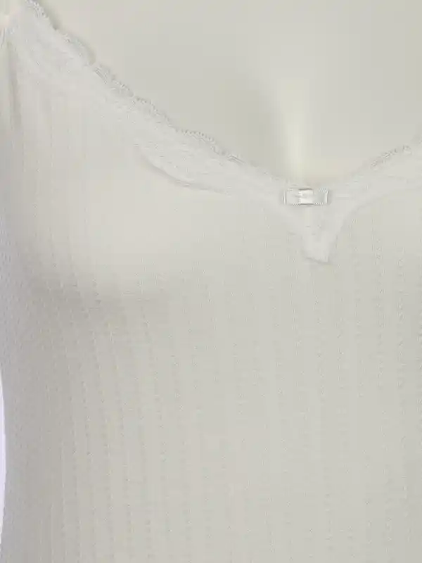 Bild 3 von Damen Unterhemd mit Spaghettiträgern Weiß