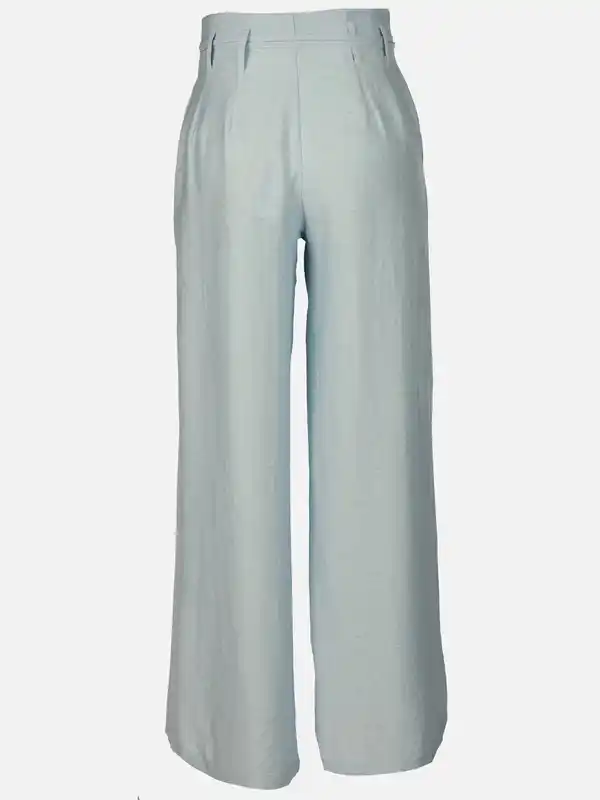 Bild 2 von Damen Marlene Hose in Leinenoptik Blau