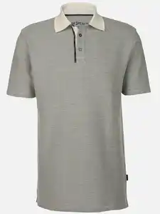 Herren Poloshirt mit zarten Streifen Grau