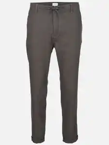 Herren Freizeithose mit Leinenanteil Grau