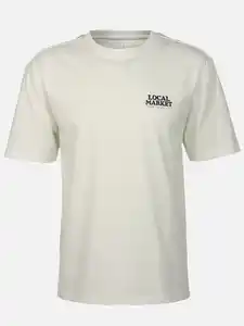 Herren Shirt mit Backprint Weiß