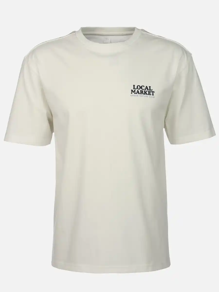 Bild 1 von Herren Shirt mit Backprint Weiß