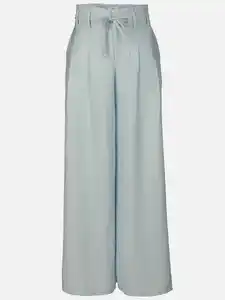 Damen Marlene Hose in Leinenoptik Blau