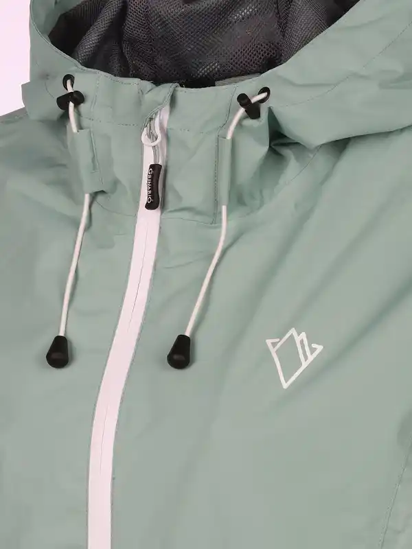 Bild 4 von Damen Regenjacke mit Packsack Grün