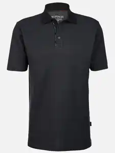 Herren Poloshirt mit zarten Streifen Blau
