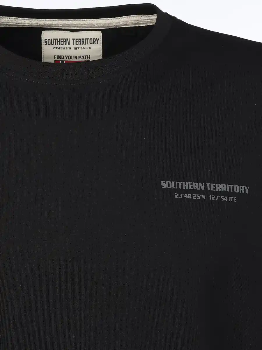 Bild 3 von Herren Shirt mit Logo-Schriftzug Schwarz