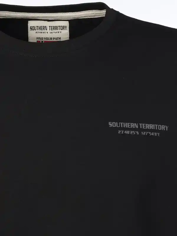 Bild 3 von Herren Shirt mit Logo-Schriftzug Schwarz