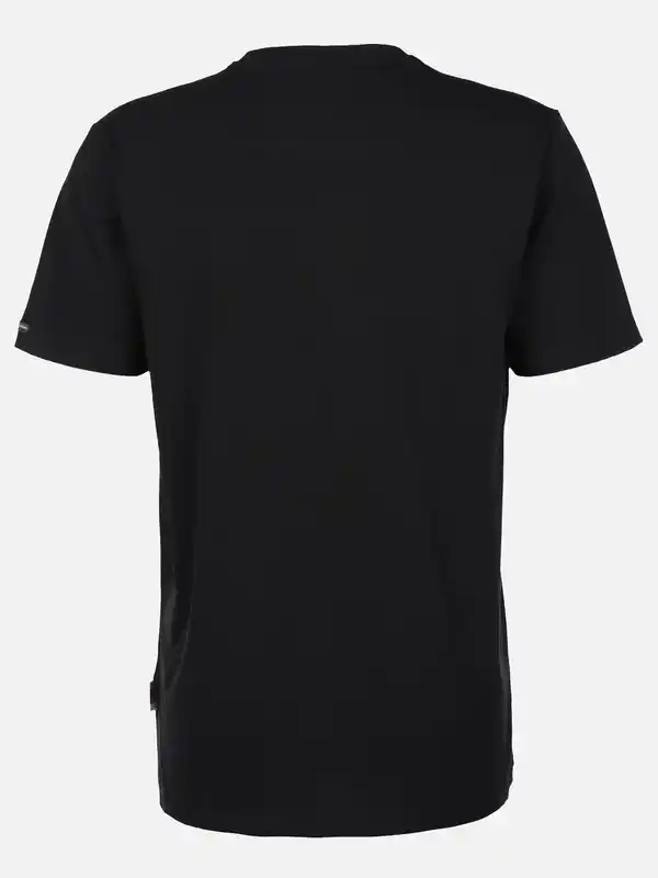 Bild 2 von Herren Shirt mit Logo-Schriftzug Schwarz
