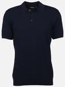 Herren Poloshirt mit dezenter Struktur Blau