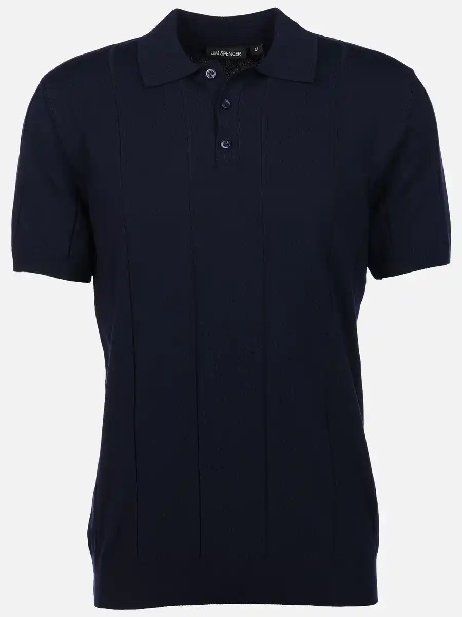 Bild 1 von Herren Poloshirt mit dezenter Struktur Blau