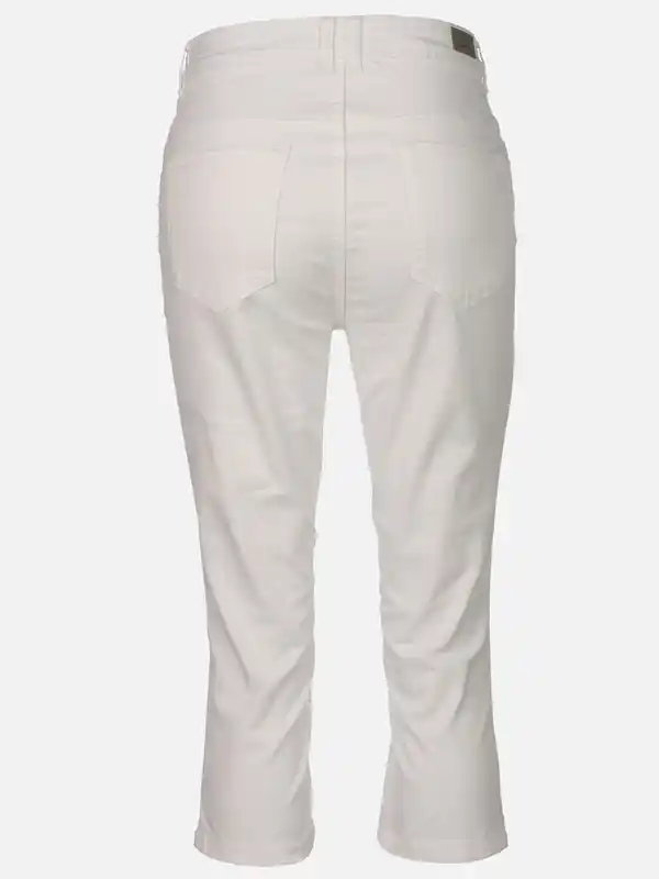 Bild 2 von Damen Capri Hose in Slim Fit Weiß