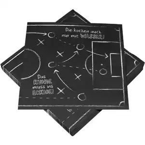 Servietten "Fußball-Party" 3-lagig 33 x 33 cm, 20 Stück