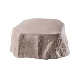 GreenLife Unterstand für Dekor-Regenspeicher ''Hinkelstein'', granitrot