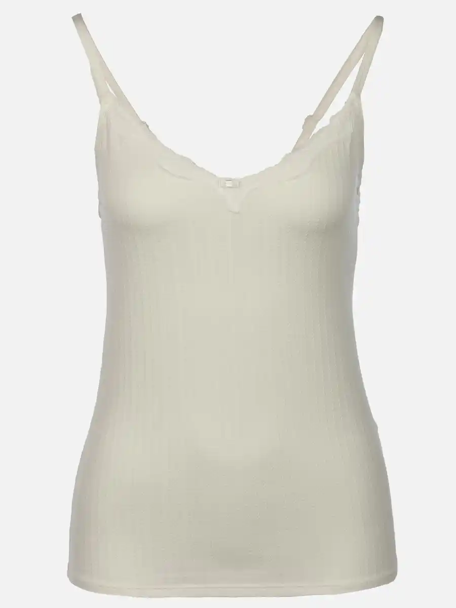 Bild 1 von Damen Unterhemd mit Spaghettiträgern Weiß