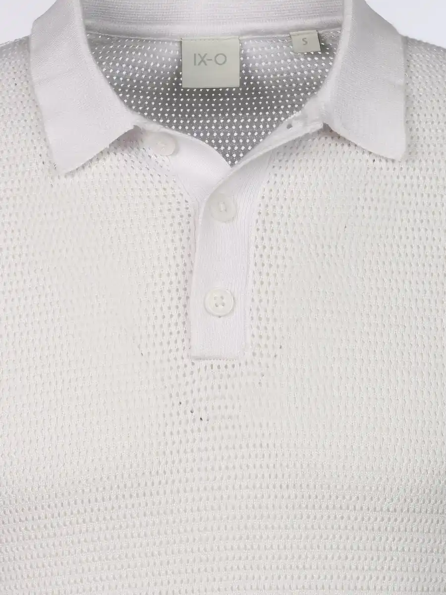 Bild 3 von Herren Strickpolo Weiß