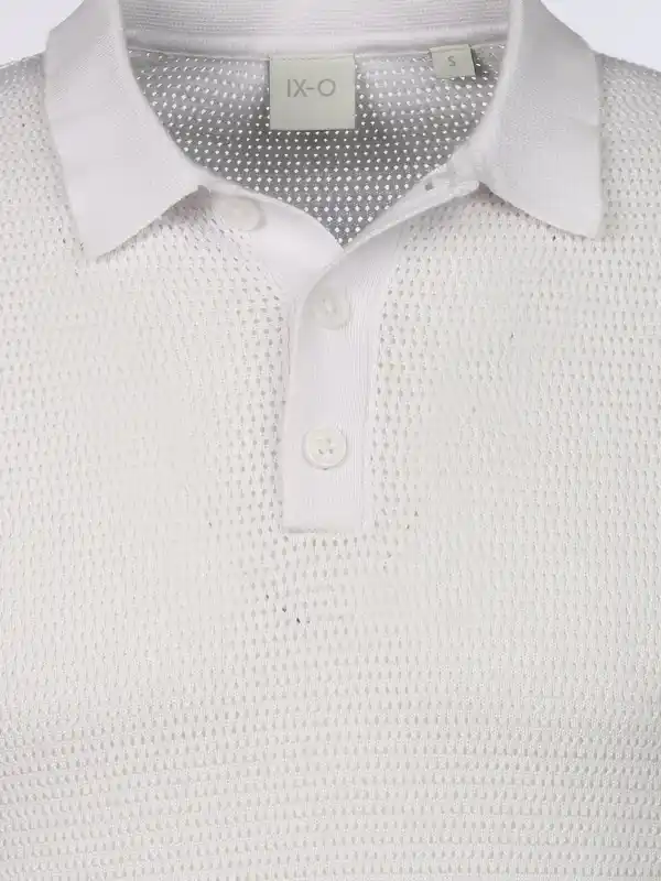 Bild 3 von Herren Strickpolo Weiß