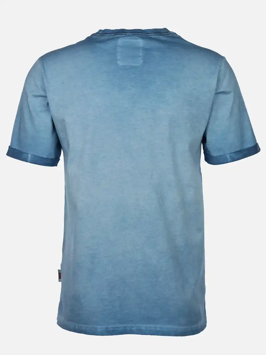 Bild 2 von Herren Shirt mit Frontprint Blau
