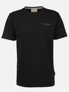 Herren Shirt mit Logo-Schriftzug Schwarz