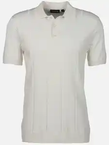 Herren Poloshirt mit dezenter Struktur Weiß