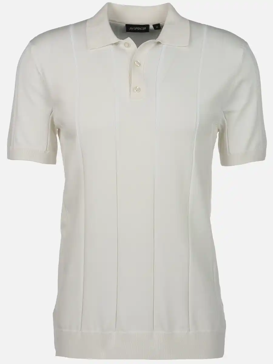Bild 1 von Herren Poloshirt mit dezenter Struktur Weiß