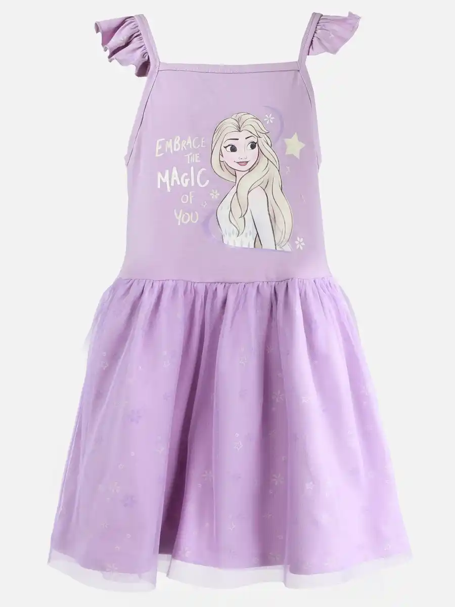 Bild 1 von Mädchen Kleid mit Frozen Motiv Lila