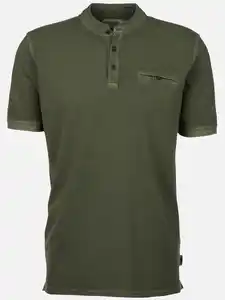 Herren Henleyshirt mit Stickerei Grün