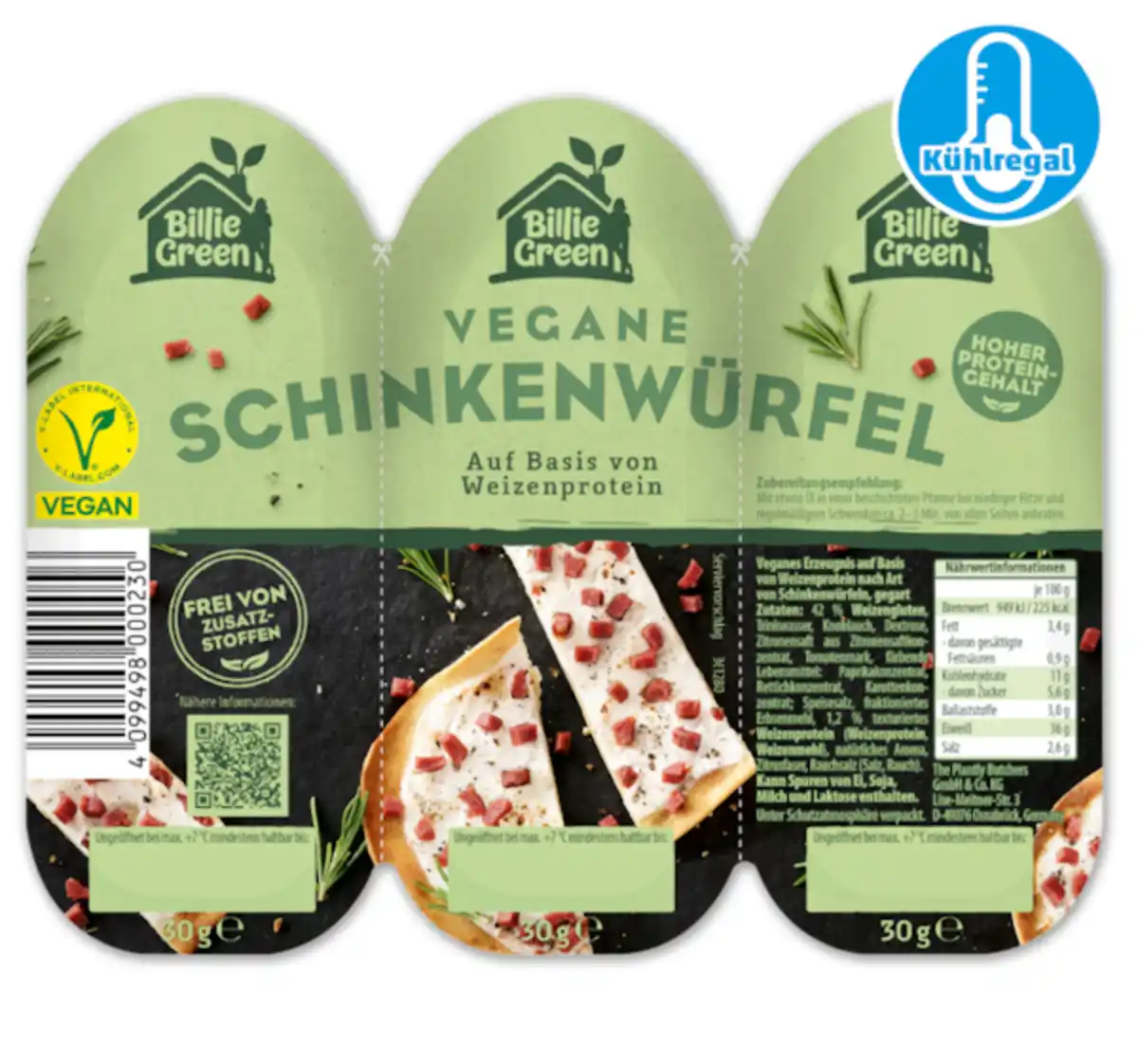 Bild 1 von BILLIE GREEN Vegane Schinkenwürfel