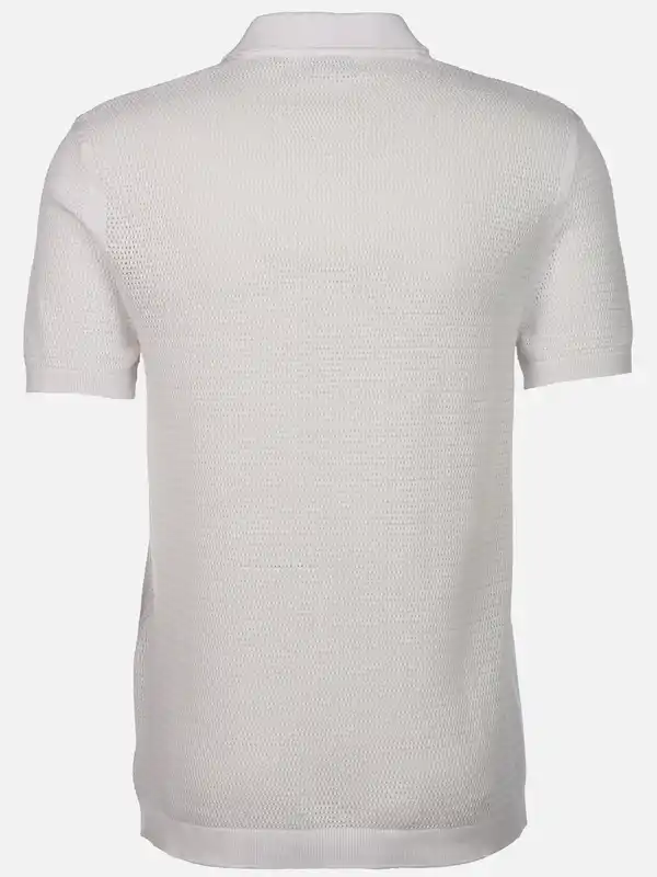 Bild 2 von Herren Strickpolo Weiß