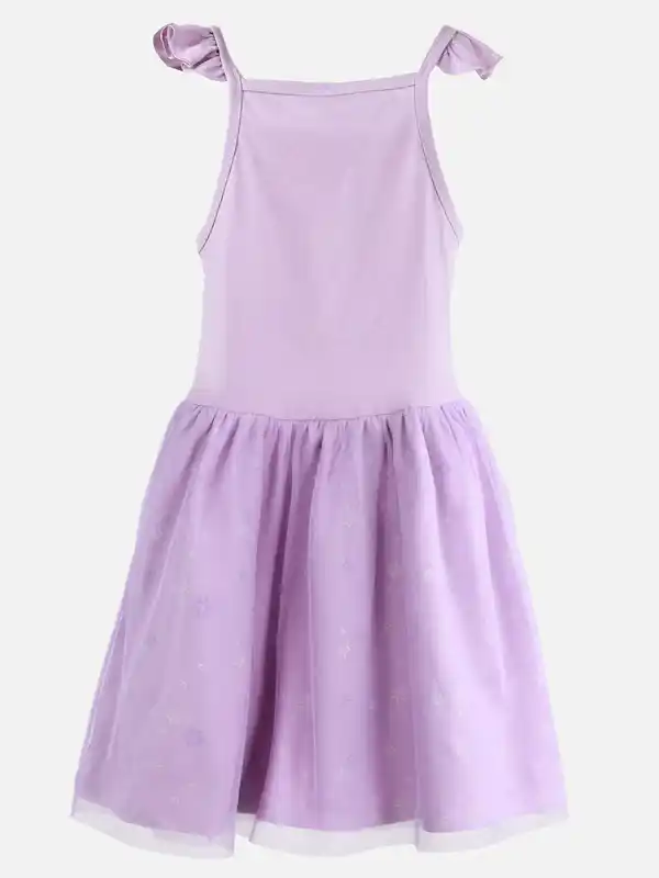 Bild 2 von Mädchen Kleid mit Frozen Motiv Lila