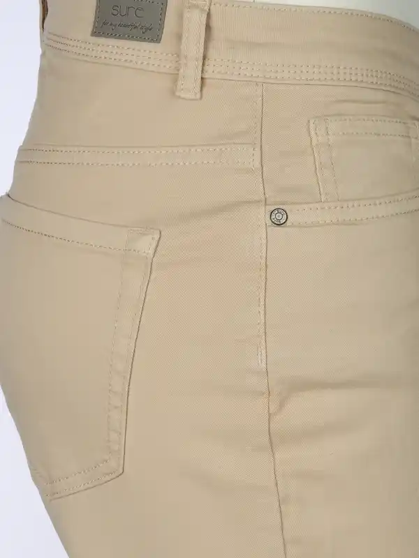 Bild 4 von Damen Capri Hose in Slim Fit Beige